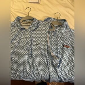 Vineyard Vines Blue Polo Shirt and 1/4 zip set
